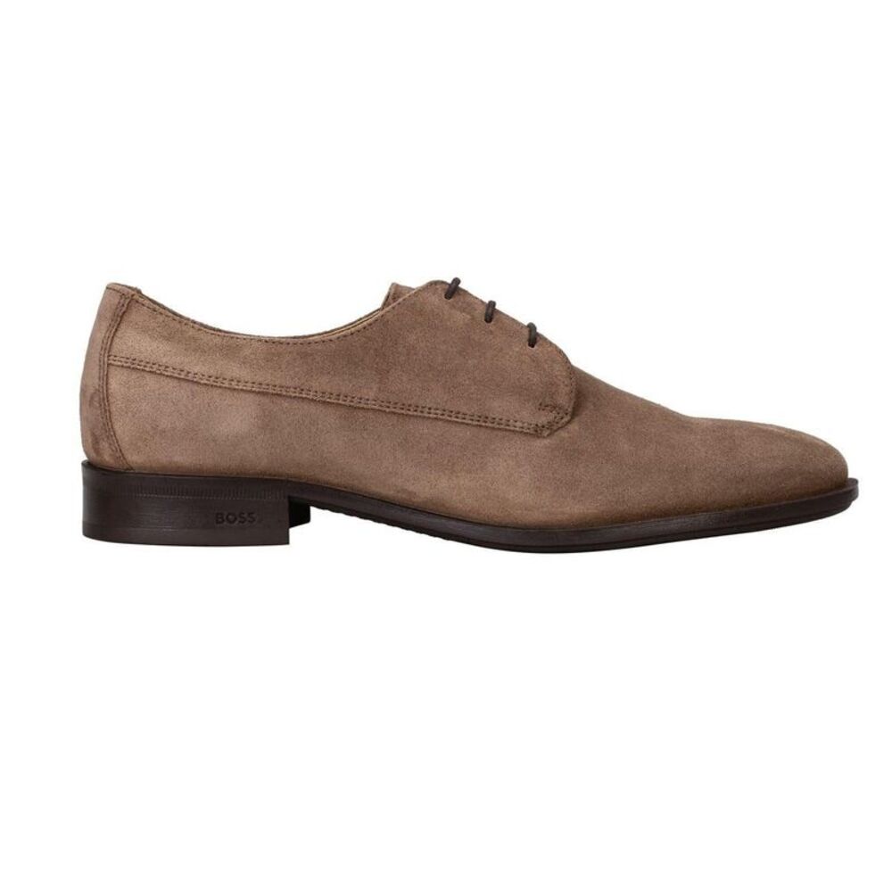 Boss Mens Colby Leather Derby Shoes / Medium Beige